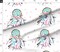 Aqua & Pink Dream Catcher Boho Floral Flowers Custom Printed Fabric by Spoonflower Various Fabrics by the Yard or Fat Quarter
